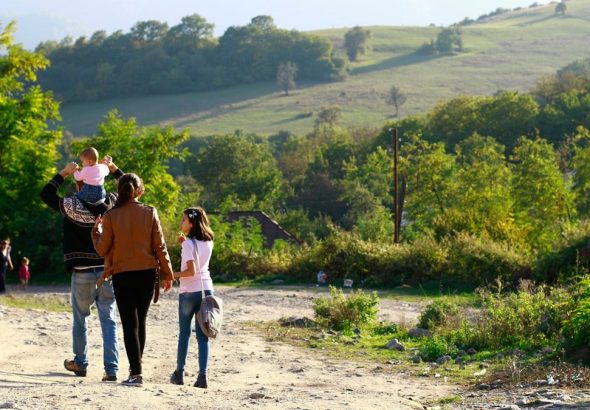 People in Khantsk village, Artsakh, Armenia